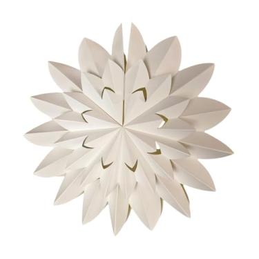 Imagem de Bothyi Abajur de lustre de lanterna de origami, abajur dobrável, capa de luz de teto, abajur pendente, abajur para decoração de sala de jantar, Diâmetro 40cm