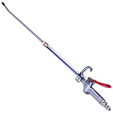 Imagem de Pistola de sopro de ar industrial potente de alto volume com bocal de fluxo de ar de aço inoxidável extensível de 35,5-53,3 cm, ferramenta de acessórios de compressor de ar pneumático, pistola de