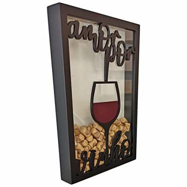 Imagem de Quadro Porta Rolhas - Amor Por Vinho - 150 Rolhas