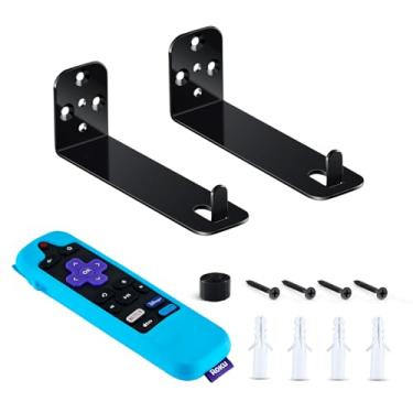 Imagem de wabracket Suporte de parede universal Soundbar para Roku Streambar SE, suporte de barra de som resistente para Roku SE, com capa de silicone para controle remoto luminescente