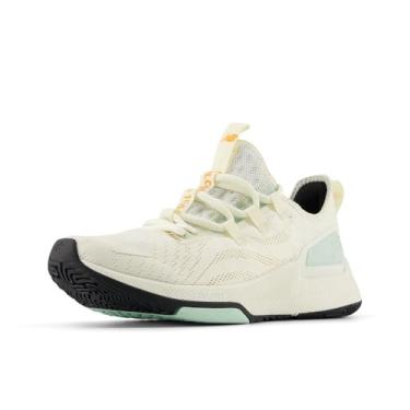 Imagem de New Balance Tênis feminino FuelCell Trainer V2 Cross, Angorá/cálcio/cinza de argila, 35