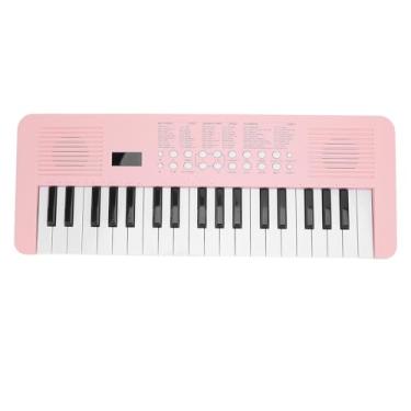 Imagem de Teclado de Piano Infantil Com Microfone, Teclado de Piano Eletrônico de 37 Teclas Com 200 Tons, 200 Ritmos e 35 Demonstrações, Teclado de Piano Musical Portátil, Brinquedos (Rosa)