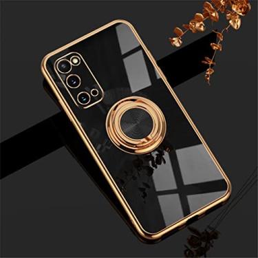 Imagem de A32 Case Luxo Suporte de Anel para Samsung A52 A72 Galaxy S21 FE S20 Plus Note 10 20 Capa Ultra Magnética, Preta, Para Samsung S20 FE