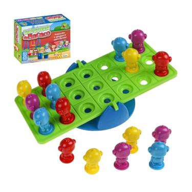 Imagem de Jogo Brinquedo Gangorra de Macaco Didático Coordenação Equilibrar