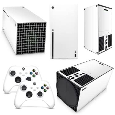 Imagem de GNG White Skins Compatible with Xbox Series X Console Decal Vinal Sticker + 2 Controller Set
