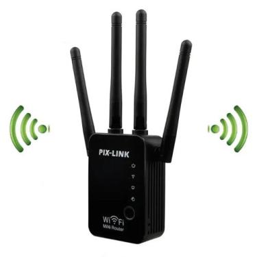 Imagem de Roteador Repetidor de Sinal 4 Antenas Wifi Ponto De Acesso Wireless - 
