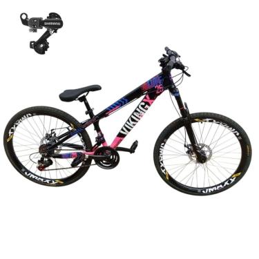 Imagem de Bicicleta 26 VikingX Tuff25 21v Cambio Traseiro Shimano Freeride Disco Mecânico Pneu Slick 1.50-Unissex