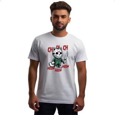 Imagem de Camiseta Unissex Gato Halloween Sexta Feira 13 - Alearts, M