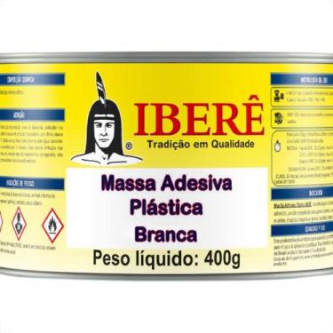 Imagem de Massa Plastica Ibere Branca 400 Grs - Kit C/12 PC