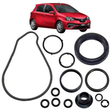 Imagem de Kit Junta Anel Bomba Água Motor Etios 1.3 1.5 16V Vvti 12/16