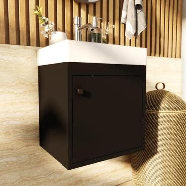 Imagem de Gabinete suspenso para banheiro sem cuba com 01 porta - BEAUTY MOVÉIS,