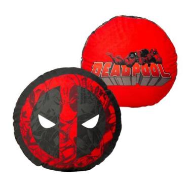 Imagem de Almofada Decorativa Redonda Fibra Deadpool Marvel - Zona Criativa