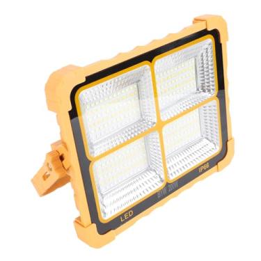 Imagem de 200W 7000MAH 15000LM 288 MODOS 4 MODOS IP66 Luz de Inundação de Luz de Trabalho de Emergência IP66 Para Oficinas, Luz Solar Portátil de LED, Canteiros de Obras, Docas