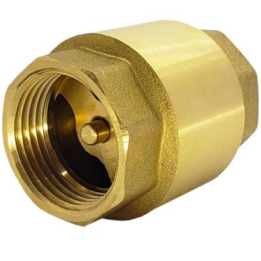 Imagem de Válvula Retenção Vertical Universal Latão 1" Rosca FxF Bsp - DRUCK