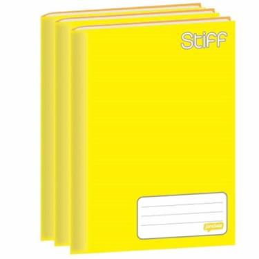 Imagem de Caderno Brochurão Jandaia Stiff 48 Folhas Amarelo 10 Unidades