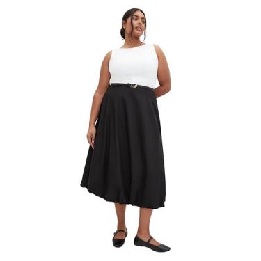 Imagem de City Chic Saia feminina plus size - Elena, Preto, 48