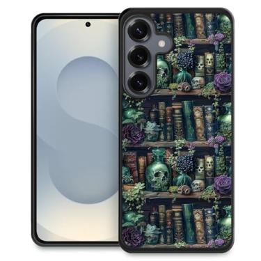 Imagem de DAIZAG Capa compatível com Samsung Galaxy S25+ Plus, placa de xadrez de flor de crânio, antiqueda, à prova de arranhões, capa protetora personalizada para Samsung Galaxy S25+ Plus de 6,7 polegadas