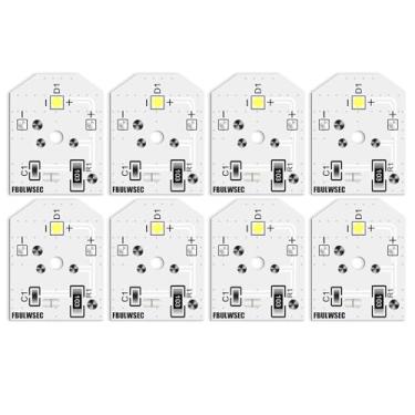 Imagem de FBULWSEC Nova Lâmpada Led Para Geladeira Ge Wr55X11132 Wr55X25754 Atualizada, Substituição Wr55X30602 Wr55X26486 Ps4704284 3033142 Eap12172918 Ap6261806 (Pacote Com 8)