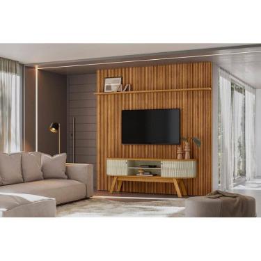 Imagem de Home Theater New Laguna com Painel Para TV até 75 Polegadas- Cumaru Opala - Madetec