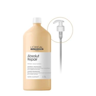 Imagem de Kit L'Oréal Professionnel Absolut Repair Gold Shampoo Válvula Pump (2 produtos)