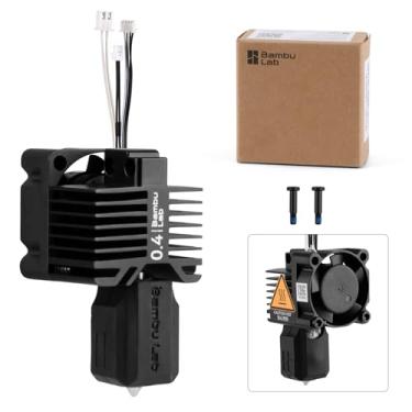 Imagem de ENOMAKER Bambu Lab X1 Carbon, X1, X1C Hotend Kit Completo Para Impressora 3D Série X1, Hotend De Aço Temperado De Montagem Completa Com Ventilador, Termistor, Aquecedor De Cerâmica, Bico De 0,4 Mm,