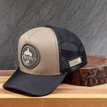 Imagem de Boné Trucker Telinha Rodeio Atrevidu's Country, Bege, Preto, Único