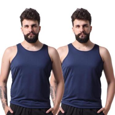 Imagem de Kit 2 Regatas Dry Fit Masculina Fitness Treino Academia - Techmalhas, 