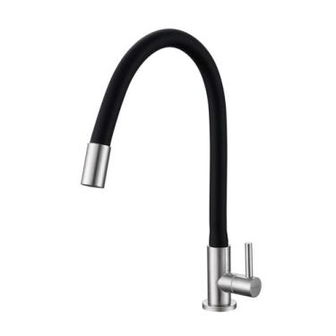 Imagem de Torneira Cozinha Inox Flexível Mesa Bancada NOXFLEX02 Doan