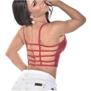 Imagem de Kit Com 60 Cropped De Suplex Com Bojo. - TLT, Colorido, Feminino, Únic