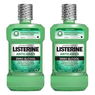 Imagem de Kit 2 und Antisséptico Bucal Listerine Menta Verde Zero 500ml