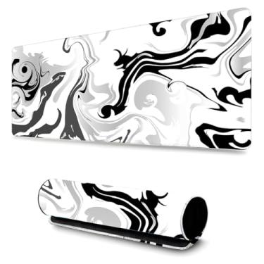 Imagem de Mouse Pad Gamer Profissional Grande Confortavél Anti Derrapante 90x40 - Abstrato Cinza
