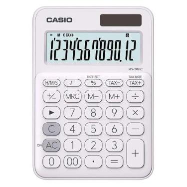 Imagem de Calculadora De Mesa Casio Branca - Ms-20Uc-We-W-Dc