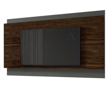 Imagem de Painel Arcade 1.8 para TV até 60 - pr Móveis Palisandro/Cinza Régio