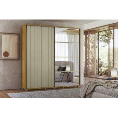Imagem de Guarda Roupa Monet MDF-C/ Espelho-2 Porta de Correr c/ Amortecimento-4