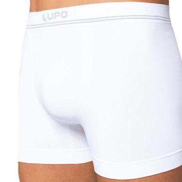 Imagem de Cueca Lupo Boxer Microfibra Sem Costura 436-004, Branco, G