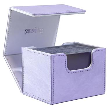 Imagem de Sanseking Magic Card Deck Box para MTG Single Deck Card Box serve para mais de 100 cartões TCG manga Tyvek® caixas de cartão de carregamento superior caixas de cartão Magic Gift para MTG TCG CCG