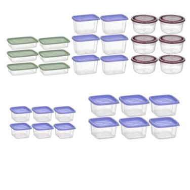 Imagem de Kit 30 Potes Vasilha Multiuso Com Tampa Organizar Mantimento