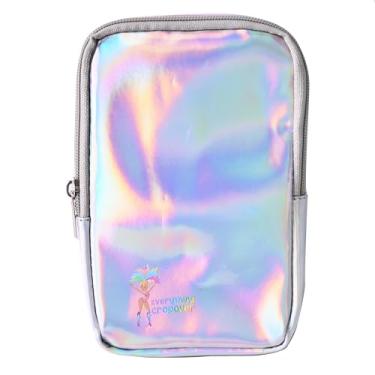 Imagem de Bolsa tiracolo 3 em 1 | Arnês de perna de carnaval para mulheres | Bolsa de cintura holográfica | Rave Leg Pack com fivelas, Prata, One Size, Bolsa de coxa 3 em 1, pochete transversal