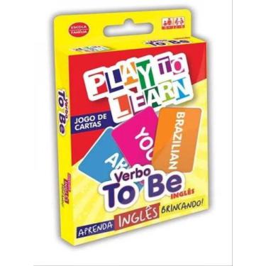 Imagem de Verbo to be - jogo de cartas - aprenda ingles brincando - PLAY TO LEAR