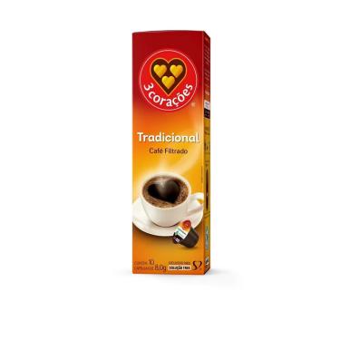Imagem de Cápsula TRES 3 Corações Café Filtrado Clássico 75g - 10 Unidades