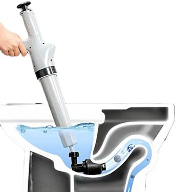 Imagem de Ferramenta de dragagem de sanita, desbloqueador de drenagem de pressão de ar, poderoso equipamento de dragagem pneumática manual, ferramenta para drenagem de pia de casa de banho de esgoto de cozinha