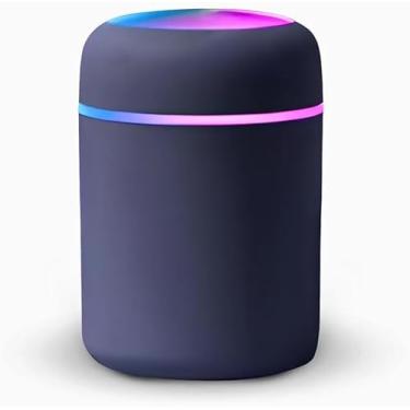 Imagem de Umidificador de Ar Portátil Ultrassônico USB Com Função Luminária 300ml - YODHE (Azul)