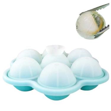 Imagem de Forma de Gelo Esfera Bandeja de Silicone Drink Coquetel Bebida  Cha Ge