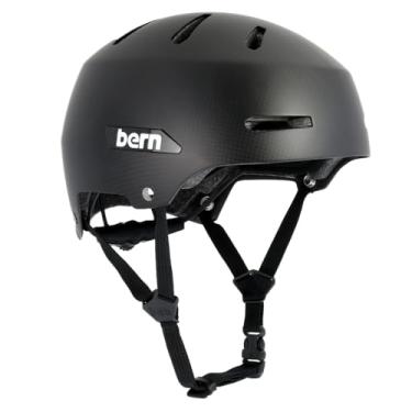 Imagem de BERN Bern, Capacete De Carbono Multiesportivo Macon 2.0, Para Bicicleta, Skate, Patins, Scooter, Sistema De Proteção Multi-Impacto (Mips), Carbono Preto Semibrilhante, Médio