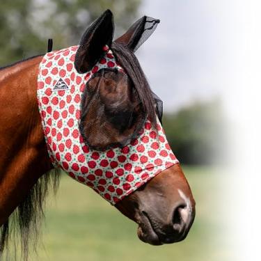 Imagem de Professional's Choice Máscara confortável para moscas | Material macio e elástico | A malha ao redor dos olhos e orelhas permite uma visão clara e mantém moscas e insetos longe | Tamanho Lucky Ladybug