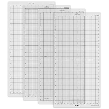 Imagem de ReArt Tapete de corte padrão para Silhouette Cameo 4 pacotes 30,5 cm x 61 cm - Conjunto de reposição de tapete de corte adesivo Matts Vinyl Craft