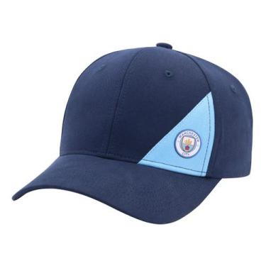 Imagem de Boné Manchester City SuperCap Bicolor - Masculino, Único, Azul