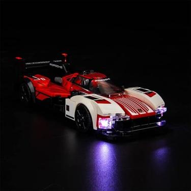 Imagem de BrickBling Luz para Lego Porsche 963 76916 2023 - Kit de Iluminação LED para Carro LEGO Speed Champions - Crianças, Unissex