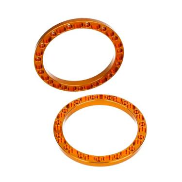 Imagem de BeaxTurbo Racing Upgrade Parts CNC Aluminum Outer beadlock Ring for LOSI Super Baja Rey 2.0 1/6 Wheel (Orange)