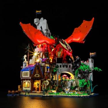 Imagem de BRIKSMAX Kit de iluminação LED para Lego-21348 Dungeons Dragons: Red Dragon's Tale - compatível com Lego Disney Building Set - não inclui o conjunto Lego